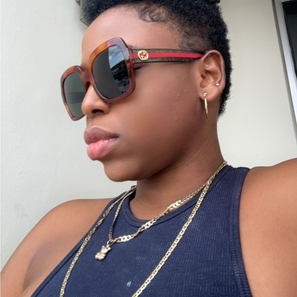 ๐ฏ - Authentic- New - GUCCI Shiny Havana Square Sunglasses
GG0036S 003 54 - Picture 6 of 13